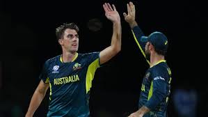 Cummins takes hat-trick as Australia beat Bangladesh