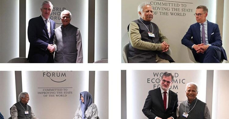 Yunus meets top global leaders at WEF, seeks support to return stolen assets