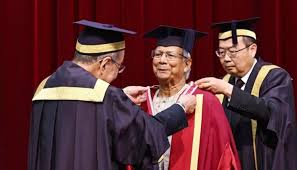 Prof Yunus conferred Honorary Doctorate Degree by Japan’s Soka University